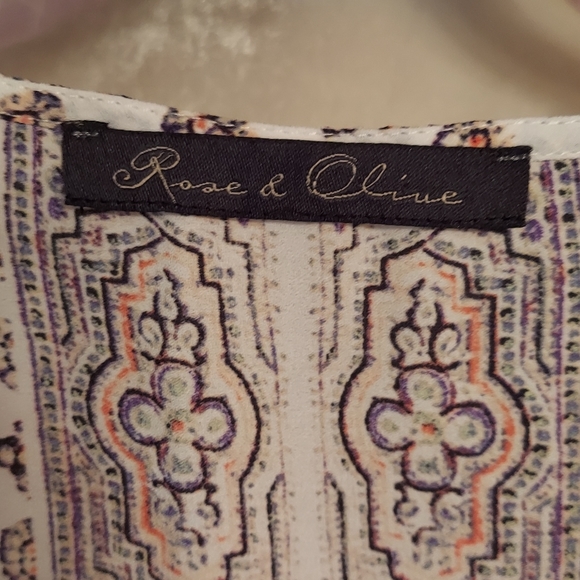 Womans Rose & Olive BOHO look Shirt Top in size Large - Picture 5 of 8